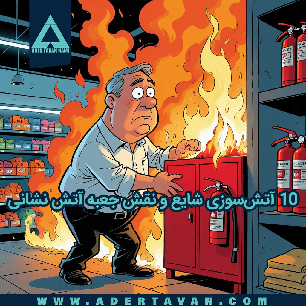 ۱۰ آتش سوزی شایع و نقش جعبه آتش نشانی در آتش سوزی