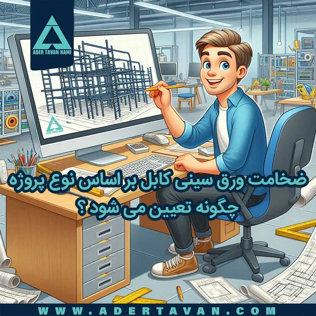 ضخامت ورق سینی کابل