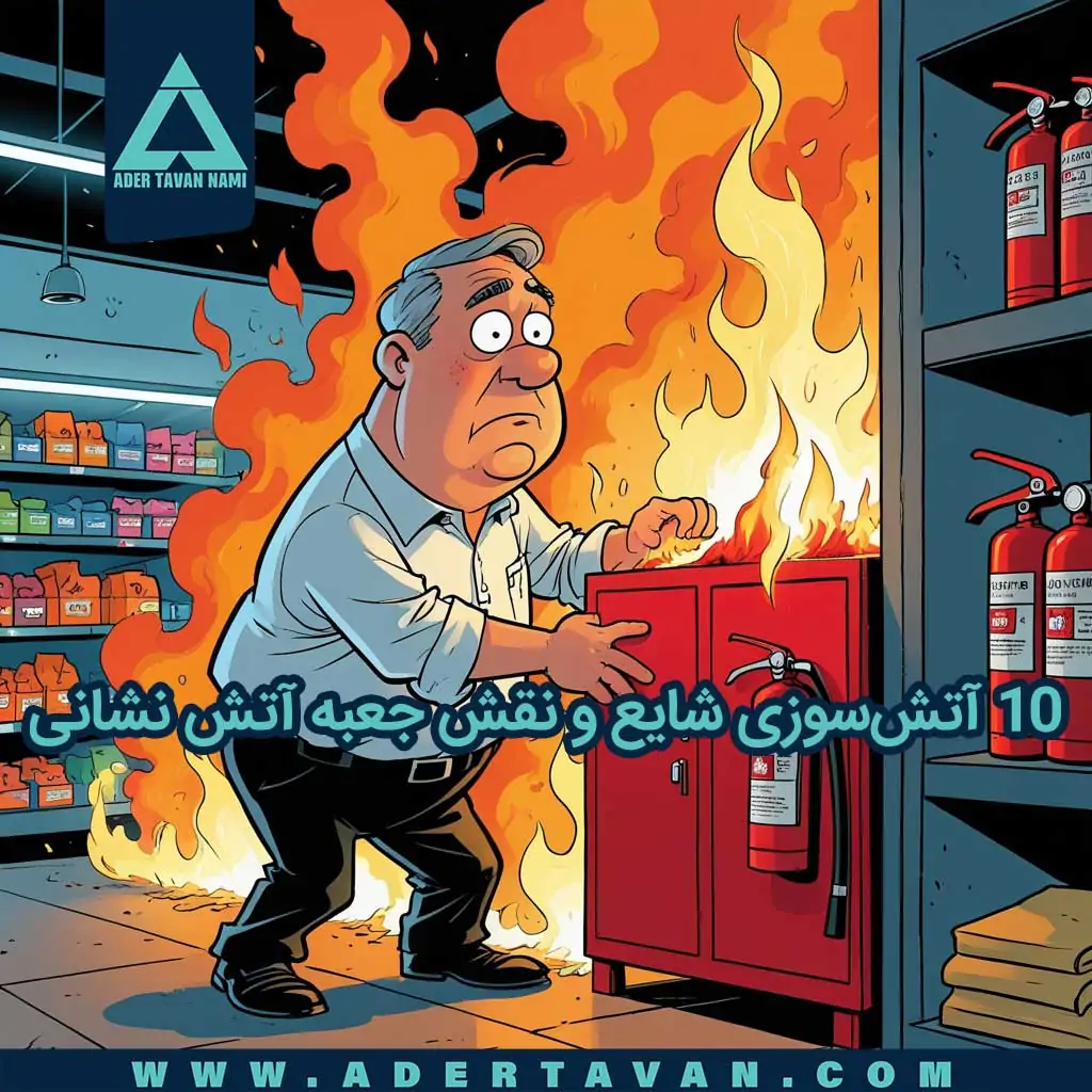 ۱۰ آتش سوزی شایع و نقش جعبه آتش نشانی در آتش سوزی