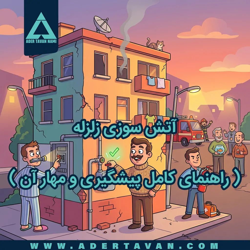 آتش سوزی زلزله: قطع گاز و برق و آمادهکردن کپسول